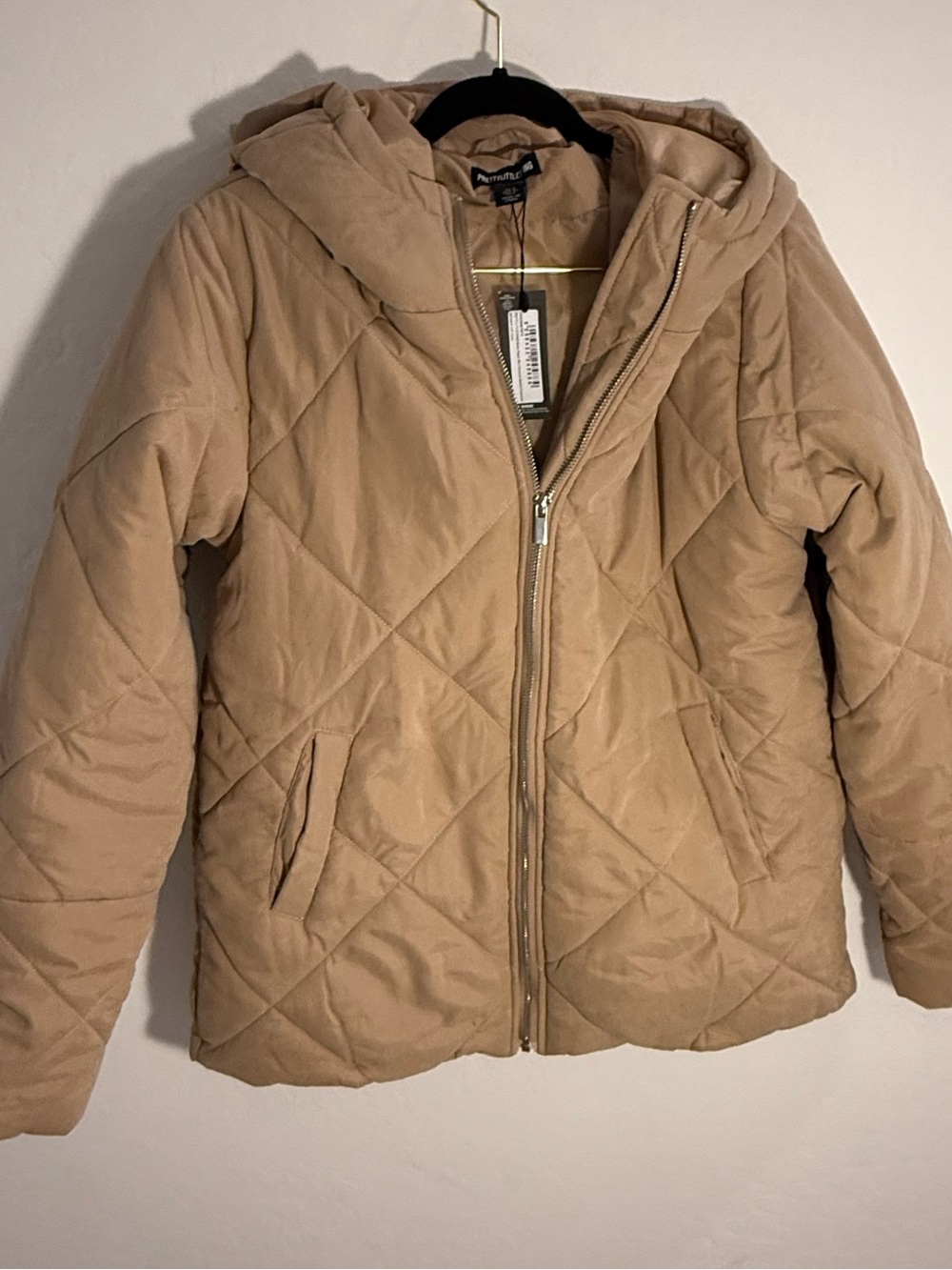 NWT Oversized Quilted Puffy Hooded Baggy Puffer Jacket